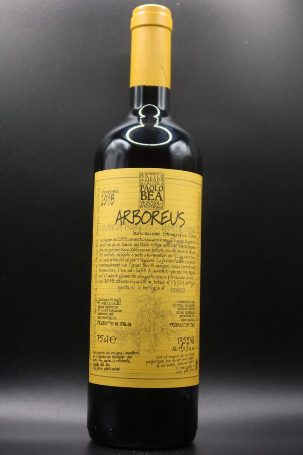 BEA PAOLO ARBOREUS . 13,5% . 2018 . UMBRIA . (86) .